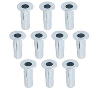 OTOTEC 10 Tuercas Remachables Ciegas Expandibles M6 Tuercas Remachables Ranuradas Tipo Linterna para Bicicletas Motocicletas Industria Automotriz Y de Muebles 6 X 27 Mm Color Plateado