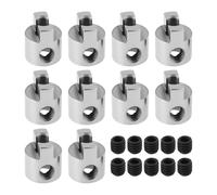 OTOTEC 10pcs Juego de Adaptadores de Hélice de Acero Inoxidable para Eje de Barco RC 3mm
