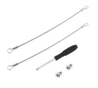 OTOTEC 2 cadenas de seguridad anticaídas de 20 cm para cámara, cable de acero antirrobo compatible con cámara Nest (batería) compatible con Arlo Ultra-4K UHD Pro 3 Pro 4