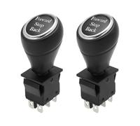 OTOTEC 2 interruptores basculantes de encendido y apagado automático, interruptor basculante rectangular, interruptor de accionamiento de palanca de 2,8 mm, terminales de conexión rápida, color negro