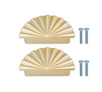 OTOTEC 2 manijas de aleación de 64 mm de repuesto para armarios, manijas de cajón adecuadas para cómodas, muebles, puertas de cocina, color dorado