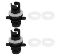 OTOTEC 2 Piezas Adaptador de Bomba para Tabla de Remo con Arandelas de 3 Tamaños para Conectar A Un Compresor de Aire para Tabla de Remo Compatible con Halkey-Roberts de 0,8x2,13 Pulgadas