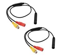 OTOTEC 2 Piezas Cable Adaptador para Cámara de Visión Trasera 4 Pines Macho A RCA CVBS Hembra Cable de Cableado de Video Longitud de 55,5 Cm Arnés de Señal de Cámara