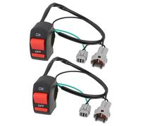 OTOTEC 2 Piezas Interruptor de Luz de Bicicleta Eléctrica de Compatible con Sur-Ron LBX Segway X260 X160 Longitud de Línea de 40 Cm Interruptor de Luz Impermeable para Manillar de Bicicleta