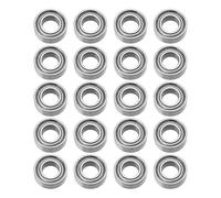 OTOTEC 20 Piezas Bolas de Ranura Profunda MR84ZZ con Diámetro Interior de 4 Mm Diámetro Exterior 8 Mm Grosor 3 Mm Rodamientos P0 Acero con Doble Blindaje para Motores Cajas Cambios Y Ventiladores