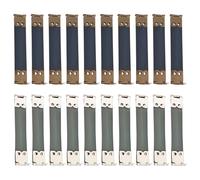 OTOTEC 20 Piezas de Cierres de Metal Ocultos para Hacer Bolsos Carteras Bolsos de Hombro 8,5 X 1,4 X 0,1 Cm (Bronce Plateado)