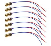 OTOTEC 20 tubos láser de diodo láser rojo de 5 V 650 nm menos de 5 mW con cabeza de plomo diámetro exterior de 6 mm para instrumento de nivel instrumento de tierra 75 mm de largo