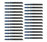OTOTEC 25 Piezas T118A 75 Mm de Largo HCS 6 TPI T Vástago Corte de Metal Hojas de Sierra de Calar Accesorios de Herramientas Eléctricas para Metales Finos de 3-6 Mm Corte Fino