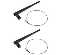 OTOTEC 2X Antena WiFi Inalámbrica de Doble Banda de 2,4-5,8 GHz Cable U.FL A SMA Hembra para Enrutadores Y Placa Base de Control Industrial.