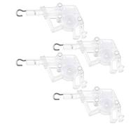 OTOTEC 4 mecanismos de inclinación de varilla de perfil bajo de 2 pulgadas con conexión de gancho de engranaje hexagonal de 7/32 pulgadas para persianas de riel bajo, accesorio de riel