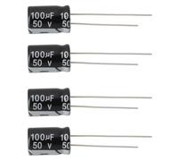 OTOTEC 40 Condensadores Electrolíticos Radiales de Aluminio de 100 µF Y 50 V 8 X 12 Mm RM3,5 de -40 A 105 °C Baja ESR