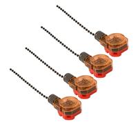 OTOTEC 4x Interruptor de Ventilador de Techo 3 Velocidades 4 Cables Interruptor de Control de Cadena de Tracción 250 V/3 A 125 V/6 A para Ventiladores de Techo Lámparas de Pared Luz de Gabinete