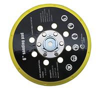 OTOTEC Almohadilla de Respaldo para Lijadora de 6 Pulgadas, Compatible con Makita BO6030 y BO6040, Festool RO1, ES150, ET2, ES / ETS 150, Negro y Amarillo, Plástico, 17 Orificios, 1200 RPM, 80 Grit