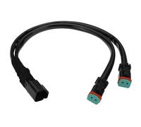 OTOTEC Divisores de Arnés de Cableado Deutsch DT DTP Conectores de Extensión de Arnés de Cableado para Luces LED Duales Barra de Luces LED Lámparas de Trabajo LED Luces Antiniebla