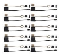 OTOTEC Juego de 10 fundas de enchufe de puerto USB C + cubierta protectora de puerto USB + tapones antipolvo USB C + protectores antipolvo para conector de auriculares de 3,5 mm de goma