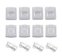OTOTEC Juego de 12 piezas para guía de asiento de coche, guía deslizante, juego de piezas deslizantes, 435881203A 171881213B, clips de fijación de hebilla de asiento de plástico, compatible con MK1