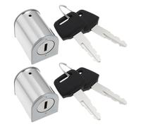 OTOTEC Juego de 2 Cerraduras de Dirección de Acero Inoxidable con Llaves Compatible con Honda CG125 Motocicletas