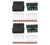 OTOTEC Juego de 2 conectores macho hembra impermeables de 6 pines para coche, 14-16 AWG, para conector eléctrico de coche