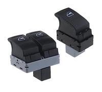 OTOTEC Juego de 2 Interruptores de Control de Elevalunas Eléctrico Delantero Izquierdo Derecho Compatible con Transporter T5 T6 7E0959855A Interruptor Regulador de Elevalunas Eléctrico Negro
