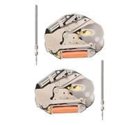 OTOTEC Juego de 2 mecanismos de reloj de cuarzo con eje compatible con movimientos mecánicos Miyota 2035 Vintage Steampunk