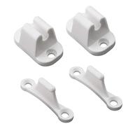 OTOTEC Juego de 2 retenedores de puerta en forma de T, de plástico blanco, para caravana, autocaravana, autocaravana, autocaravana