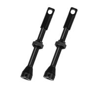 OTOTEC Juego de 2 válvulas sin cámara negras de aleación de aluminio de 60 mm compatibles con Peaty's compatible con Muc-Off
