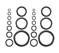 OTOTEC Juego de 40 anillos guías de cerámica para caña de pescar, 10 tamaños, 4,8 mm-29,9 mm de diámetro exterior, accesorios de reparación de caña de pescar, color negro