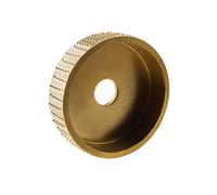 OTOTEC Muela Abrasiva de Madera de Carburo de Tungsteno Disco Moldeador de Tallado Y Lijado para Carpintería Herramienta de Fijación de Amoladora Angular Dorado