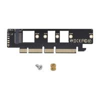 OTOTEC NVMe M.2 M-Key NGFF NVME AHCI SSD A PCIe Express 3.0 16x 4X A NVMe M.2 Tarjeta Adaptadora para SSD de 110 Mm 80 Mm 128 X 36 Mm Negro