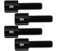 OTOTEC Pack de 4 Reguladores de Barril de Cable de Bicicleta Rosca m6 Largo 23 mm Compatible con Shimano Compatible con SRAM Negro