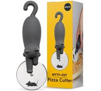 OTOTO Kitty Cut Cortador de pizza - Cortadores de pizza de acero inoxidable - Gadgets de cocina divertidos y regalos de cocina, regalo de gato para mujeres amantes de los gatos