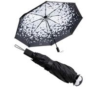 OTOTO Spookula - Paraguas plegable de vampiro, único, accesorios góticos, regalos geniales, gótico, blanco y negro, lindo, paraguas de lluvia, espeluznante, Halloween