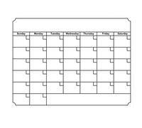 Ototon Calendario magnético mensual para frigorífico Pegatinas Calendario borrable Cuadro imantado para niños adultos cocina casa oficina 30 x 40 cm