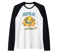 Otra Vuelta Alrededor del Sol Lentamente Cumpleaños Modo Caja Tortuga Camiseta Manga Raglan