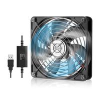 OTraki 120mm USB Ventilador con 3 Velocidades Ajustables, Ventilador Portatil Ventiladores PC Ventilador Pc 5V, Ventiladores Del Radiador Para Ordenador Portátil/Caja De Tv/PS5/PS4