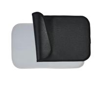 OTraki 2 Piezas Alfombrilla Resistente Al Calor 48 * 30cm, Protector Encimera Cocina De Fibra De Vidrio De Silicona, Alfombrillas de silicona ignfugas Para Hornos Microondas Cafetera (Negro + Gris)