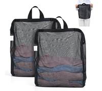 OTraki 2 Piezas Bolsa para Lavadora 30 x 40cm, Bolsas para Lavadora con Asas Reutilizables con Cremallera, Bolsa Lavadora Ropa Interior Laundry Bag para Ropa Interior, Calcetines Ropa Delicada