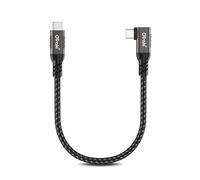 OTraki 240W USB C Cable Corto 0.1m, Cable Tipo C Cable Usb C 90 Grado Carga Rápida Cabo Usb C To Usb C, Material De Nailon Cable De Datos Tipo C A Tipo C Para Iphone 17 16 Pro Max, Macbook, Galaxy