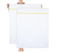 OTraki 2Pcs Bolsa Lavadora Grande Bolsa Ropa Sucia 90 x 110cm Saco para Colada y Organizador de Ropa para Suéter, Abrigo, Ropa de Cama, Cortinas y Colchas Delicadas