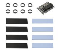 OTraki 4 Piezas Disipador M.2 SSD,Kit de Refrigeración Heatsink, M2 SSD NGFF NVME Disco Duro de Aluminio Disipador,Cooler de Aluminio,Thermal Pad con Pads de Silicona Para PC/PS5