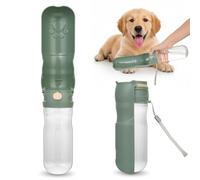 OTraki 520ML Bebedero Perro Portatil, 180° Plegable Botella Pipi Perros, Diseño a Prueba de Fugas Botella de Agua para Mascotas, Libre de BPA para Acampar, Senderismo