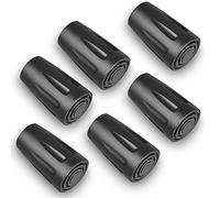 OTraki 6 Pack Puntas de Goma para Bastones de Senderismo Tacos de Goma para Bastones Trekking Botines Protector de Punta para Grava y Montañas Senderismo Trekking