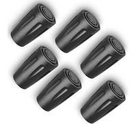 OTraki 6 Unidades de Bastones de Senderismo de Goma para Caminar con Tapones de Goma de Repuesto con diámetro Interior de 11 mm para Bastones de Trekking, Asfalto, adoquines, Caminatas de montaña