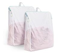 OTraki Bolsas de lavandería de malla grandes, bolsas de lavandería de red de 12 x 16 pulgadas, bolsas de lavandería reutilizables con cremalleras, bolsa de lavado con asas para lavadora, ropa