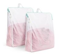 OTraki Bolsas para Lavadora con Asas 50 x 60cm 2PCS Bolsa para Ropa Sucia Reutilizable Bolsa para la Colada Grande con Cremallera para Ropa Delicada, Dormitorios Universitarios y Apartamentos