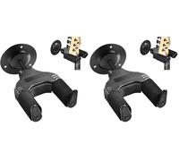 OTraki Colgador de Guitarra Electrica para Pared con Gravedad Bloqueo Automático Soporte Duradero Guitar Wall Hanger para Bajo, Mandolina, Violín y Múltiples Instrumentos (Paquete de 2)