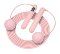 OTraki Cuerda de saltar inalámbrica con contador, cuerda de saltar inteligente ajustable sin cuerda con pantalla LCD, para mujer con peso de pelota para interiores para mejorar el fitness en espacios