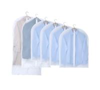 OTraki Fundas para ropa 6 unidades, PEVA con cremallera, lavables a máquina, a prueba de polillas, tres modelos 60 x 80/60 x 100/60 x 120 cm para traje, abrigo, vestidos, vestidos de noche, protección
