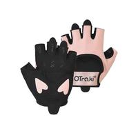 OTraki Guantes Gimnasio Mujer, Guantes Crossfit Mujer Fitness Transpirables Deportivos con Protección Acolchada de Silicona para Levantamiento de Pesas, Ciclismo, Ejercicio, Escalada y Remo