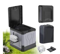 OTraki Inodoro Portátil, WC Portátil para Camping Baño Portatil con Coagulante Potty Camper con Portapañuelos Capacidad de Carga hasta 150kg para Acampar, Senderismo, Viajar, Pescar